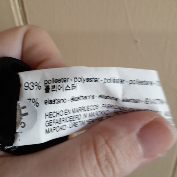 Zara black tank top blouse high low brooch large - Picture 6 of 6